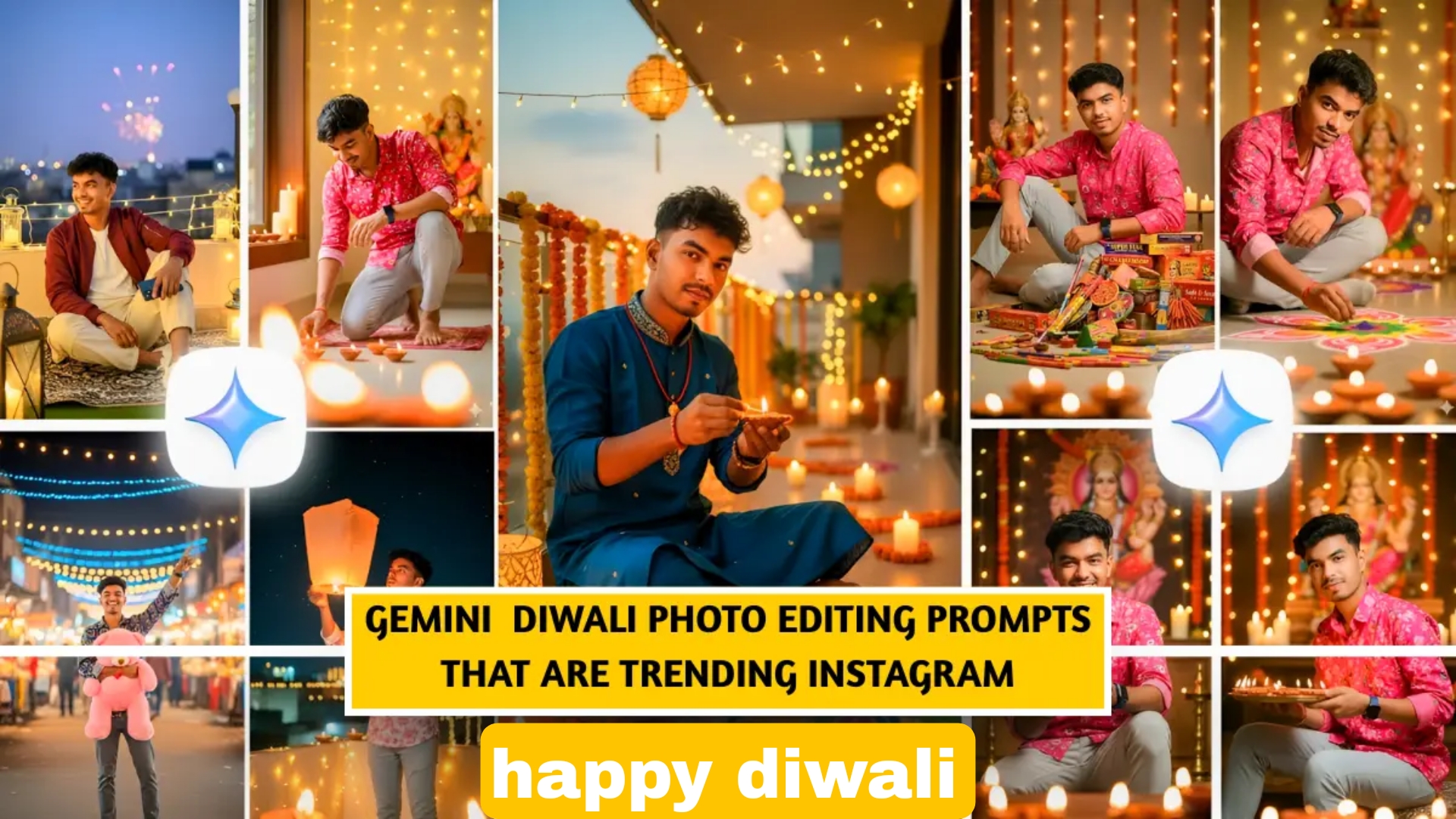 Gemini AI Diwali Photo Editing